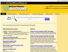 Tablet Screenshot of northwestmissouriauctions.com